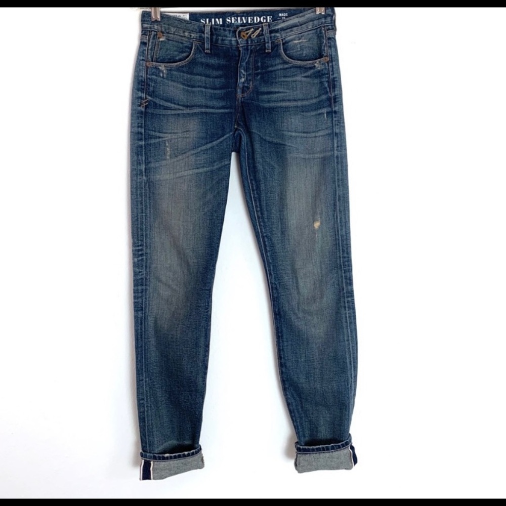 Madewell Rivet & Thread Slim Boyfriend Jeans
